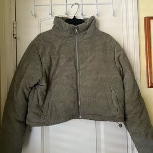 Sage Cropped Puffer Ambiance Jacket